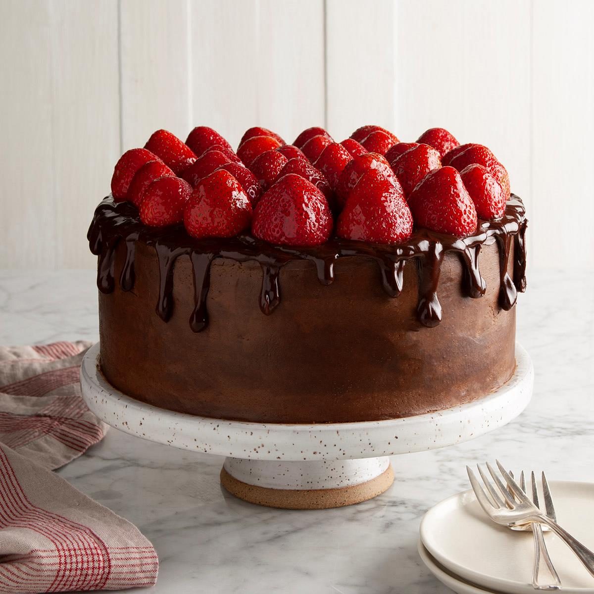 Chocolate Cake with Raspberry Buttercream - Glorious Treats