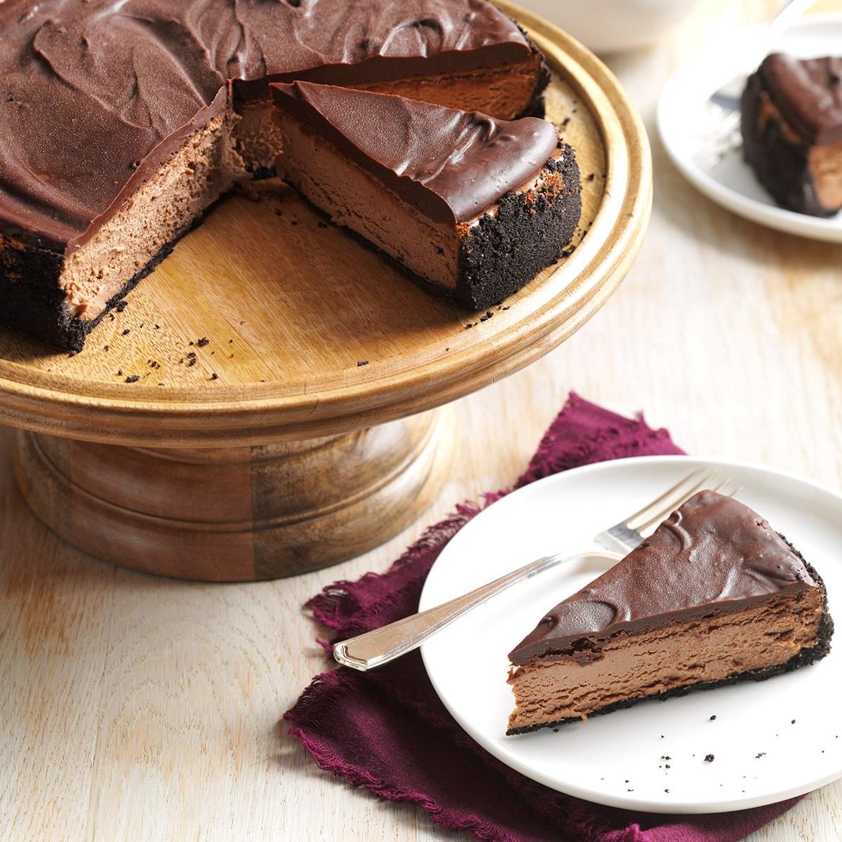 No-Bake Chocolate Cheesecake - Completely Delicious