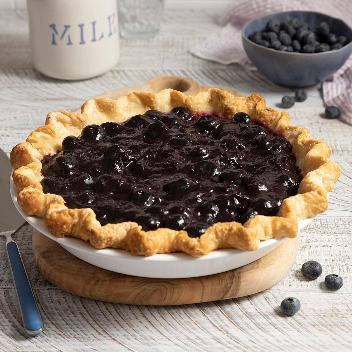 Lattice-Top Blueberry Pie - Paula Deen