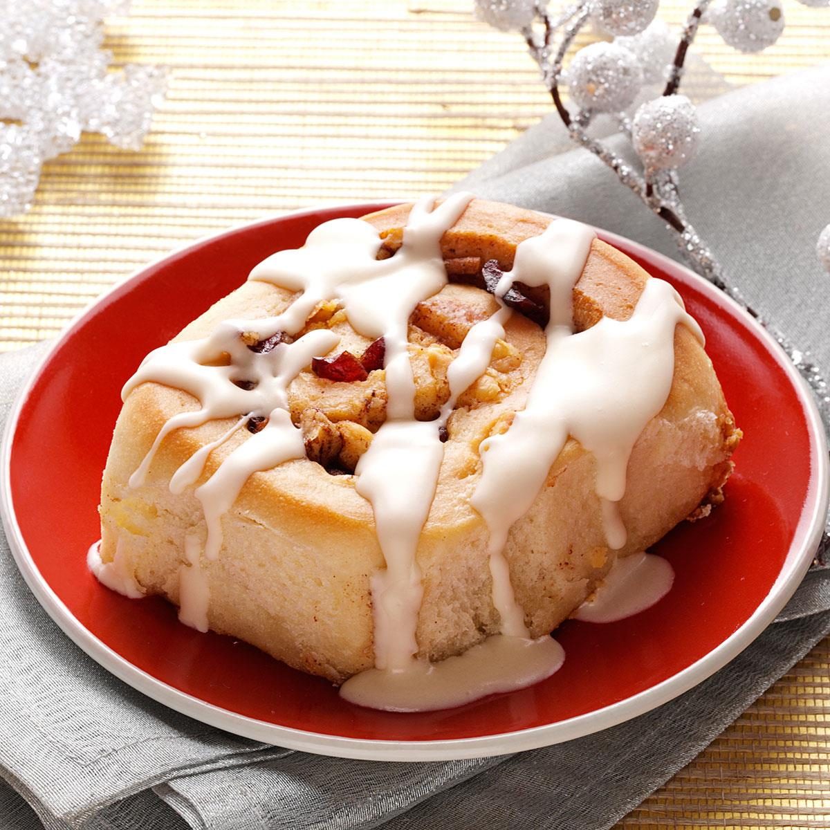 Cranberry-White Chocolate Cinnamon Rolls