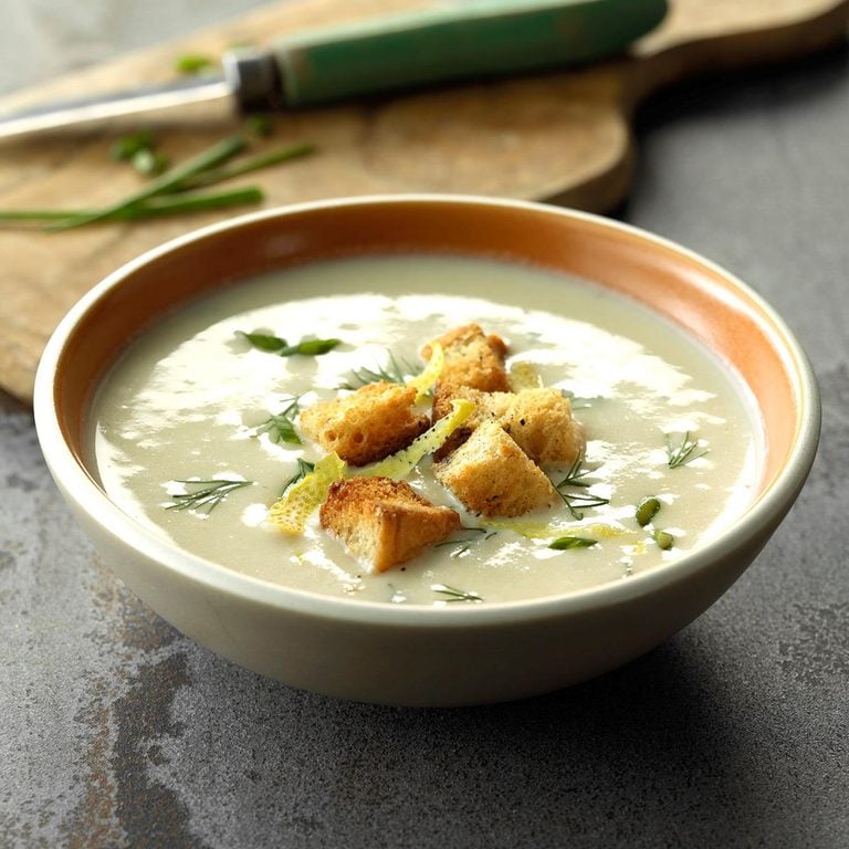 Cauliflower Cheddar Soup Recipe How To Make It Taste Of Home 5903