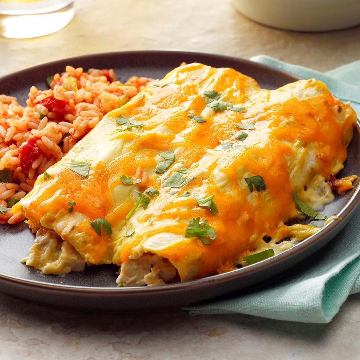 Creamy Chicken Enchiladas Recipe: How to Make It | Taste of Home