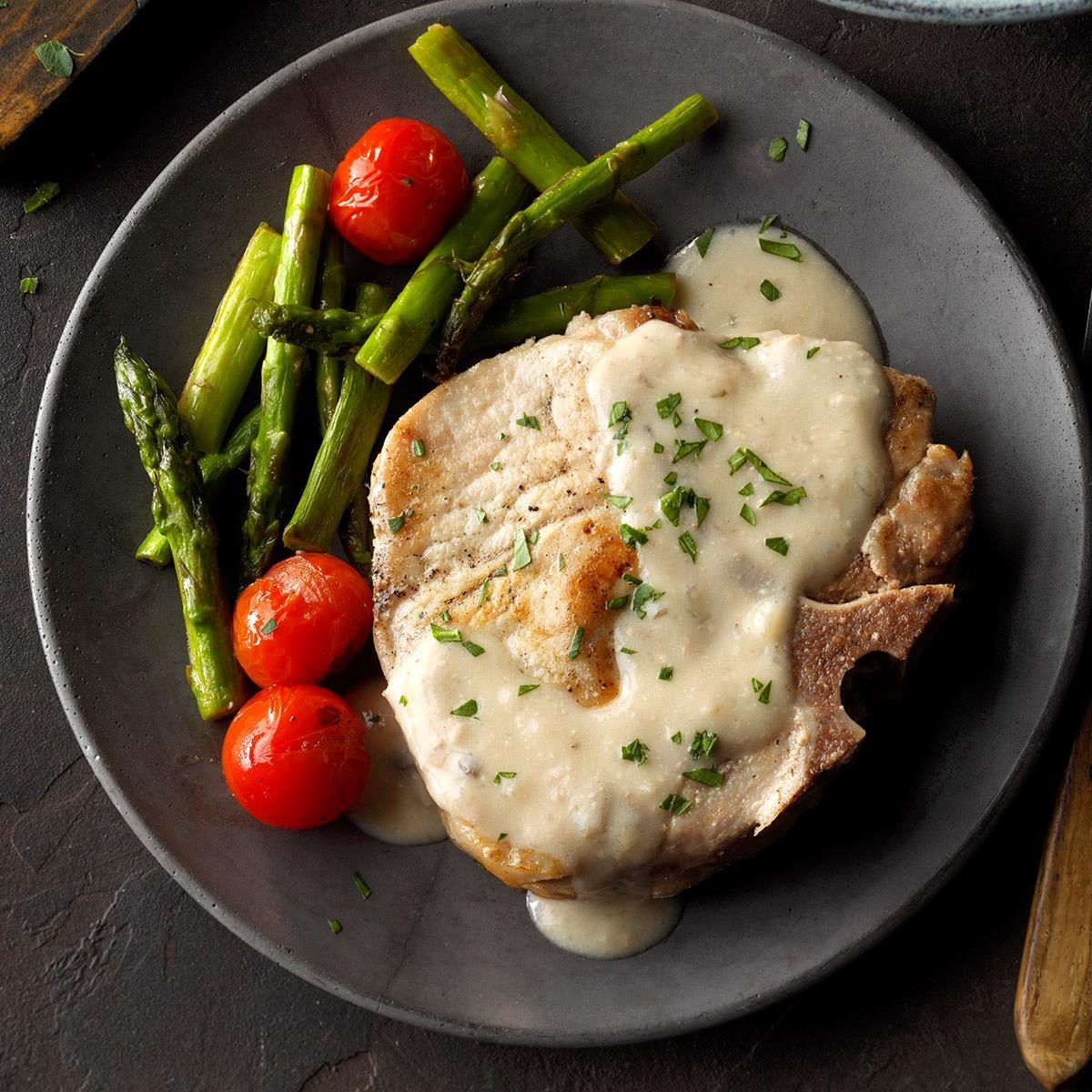 Creamy Onion Pork Chops