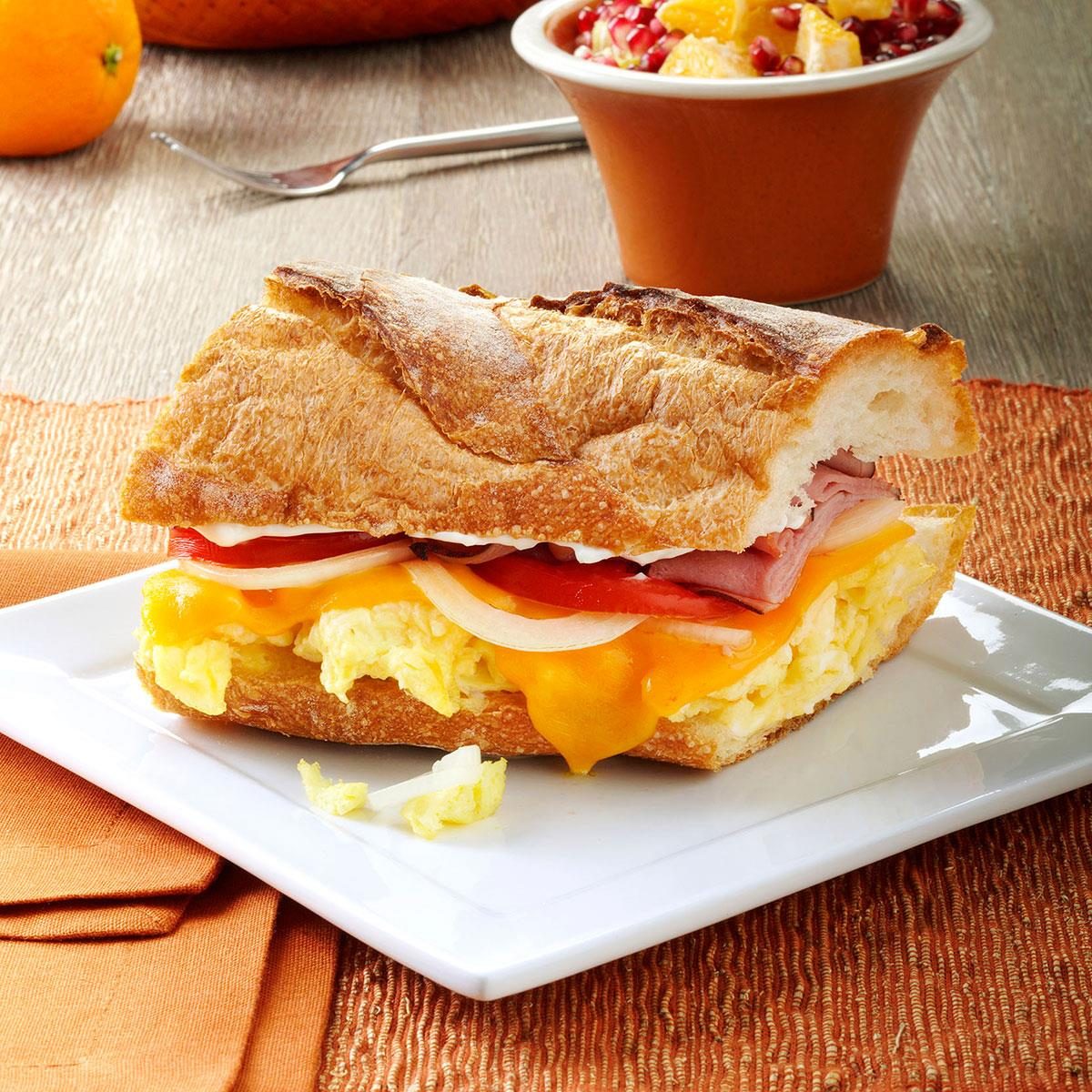 Grilled Ham, Egg and Cheese Breakfast Sandwiches for a Crowd Recipe, Food  Network Kitchen