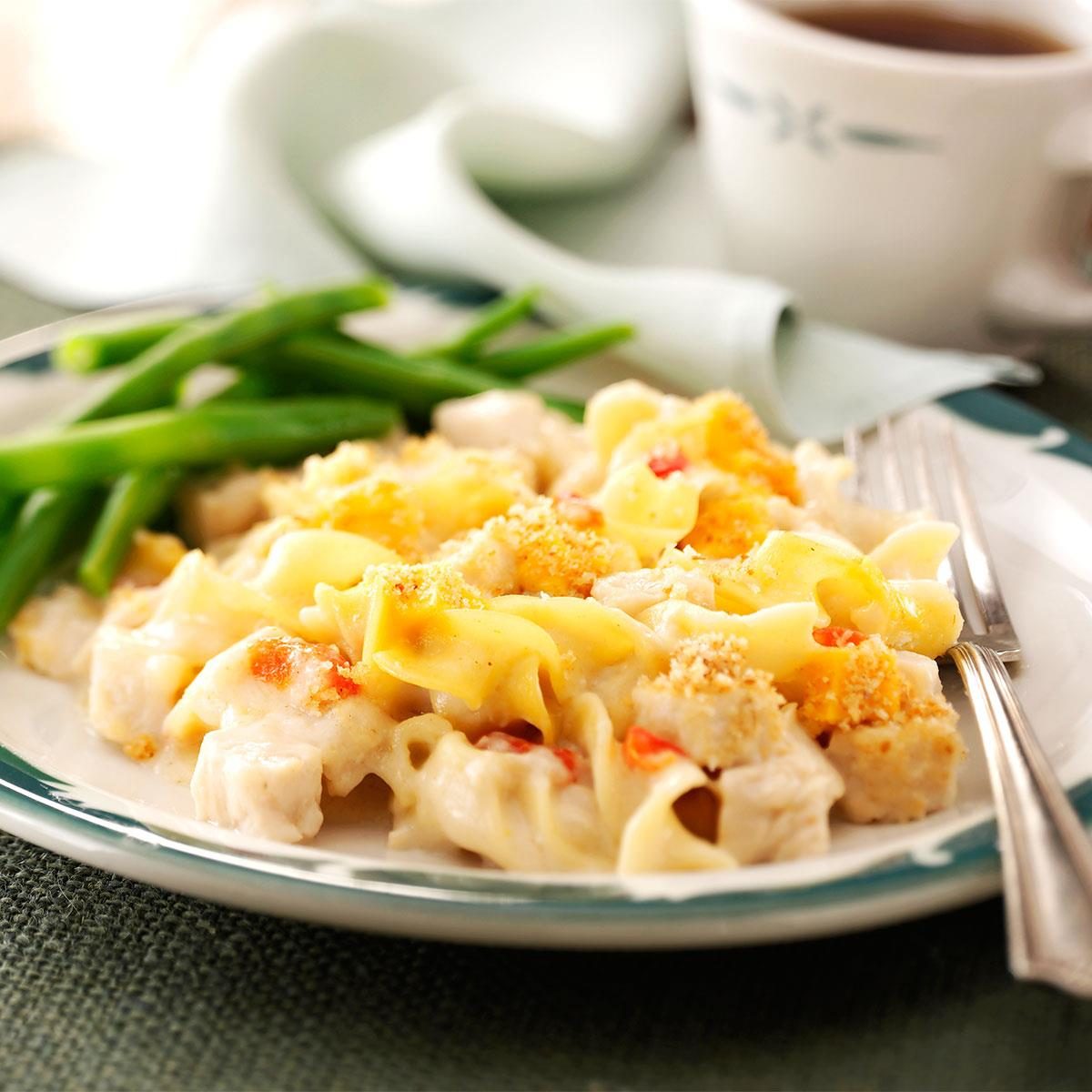 Creamy Chicken Noodle Bake Recipe How To Make It Taste Of Home