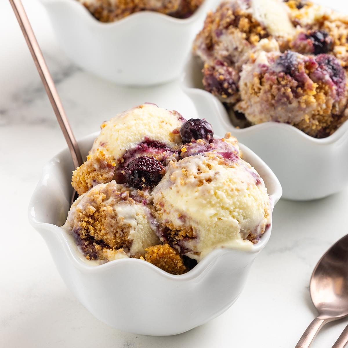 Blueberry Cheesecake Ice Cream