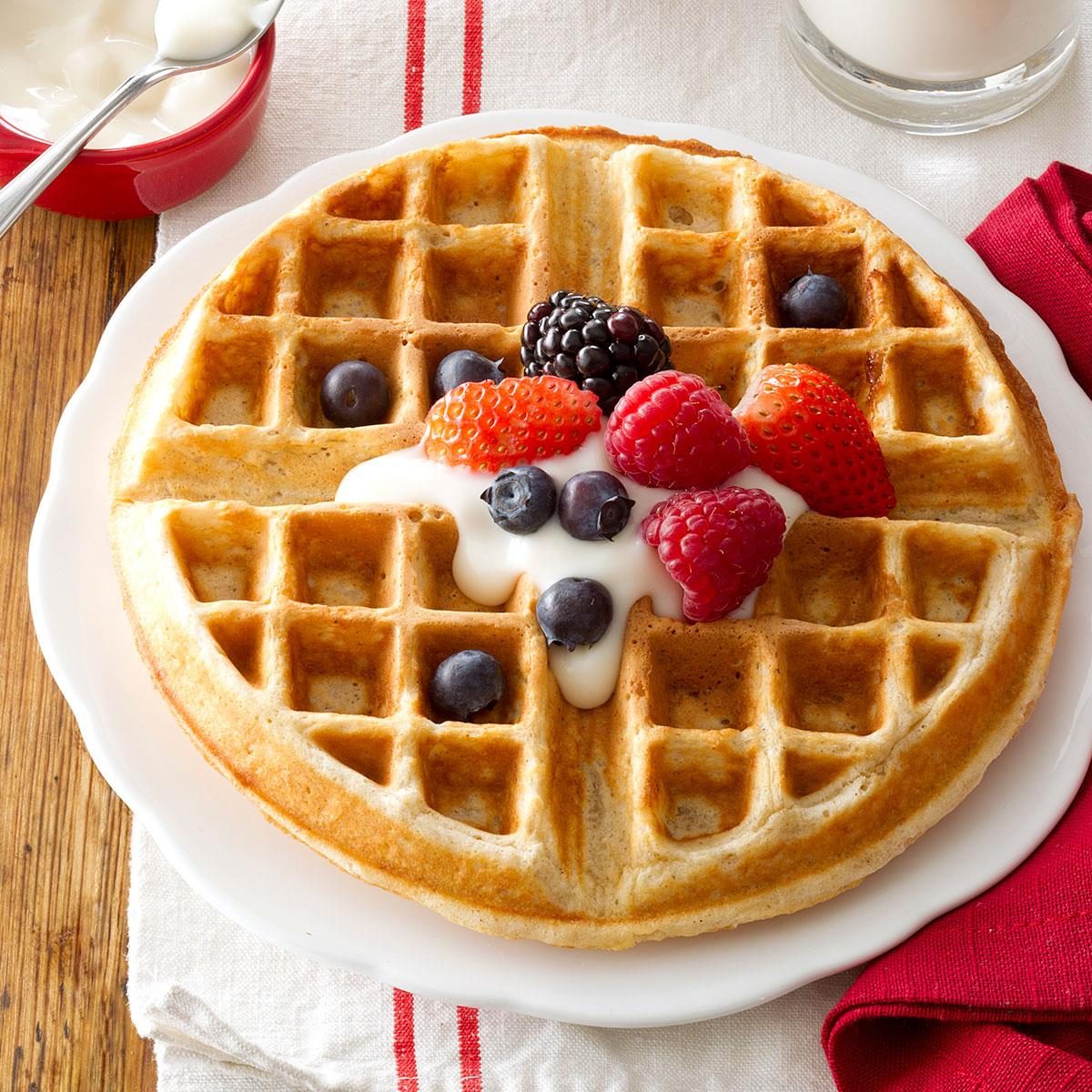 Day 5 Breakfast: Family-Favorite Oatmeal Waffles