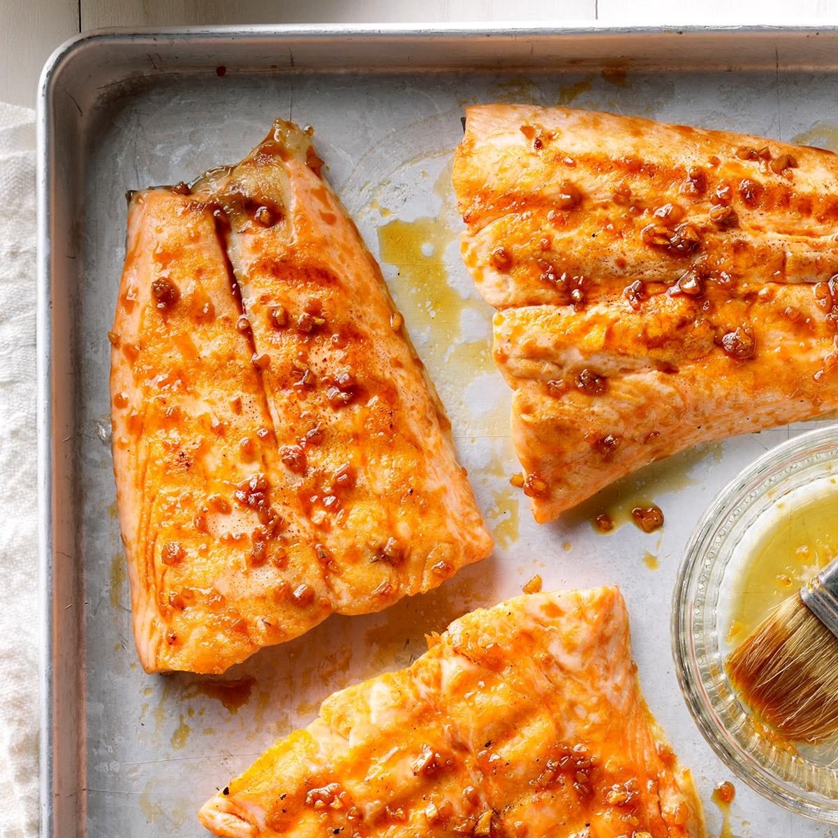 Ginger-Glazed Grilled Salmon Recipe | Taste of Home