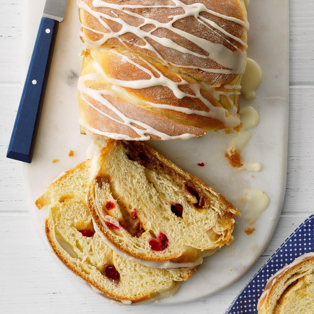 Glazed Cranberry Swirl Loaf