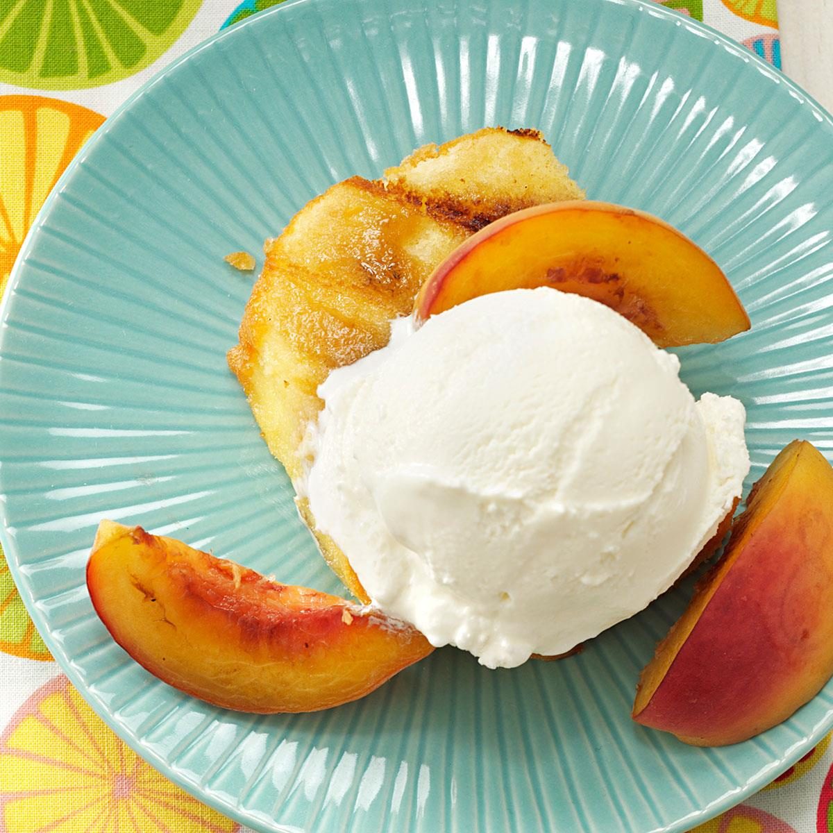 Grilled Peaches & Pound Cake