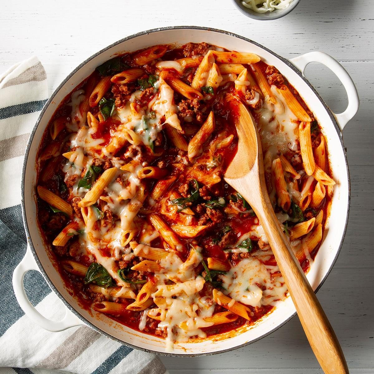 Penne Pasta with Ground Beef