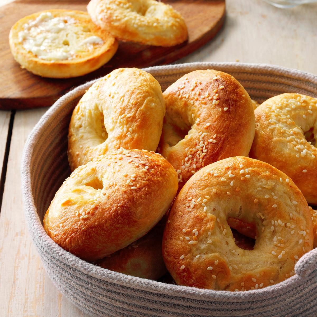 Homemade bagels