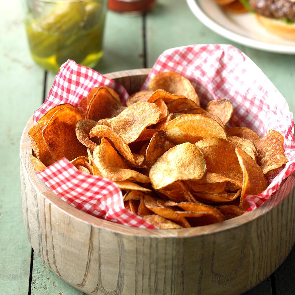 fried potato chips bag