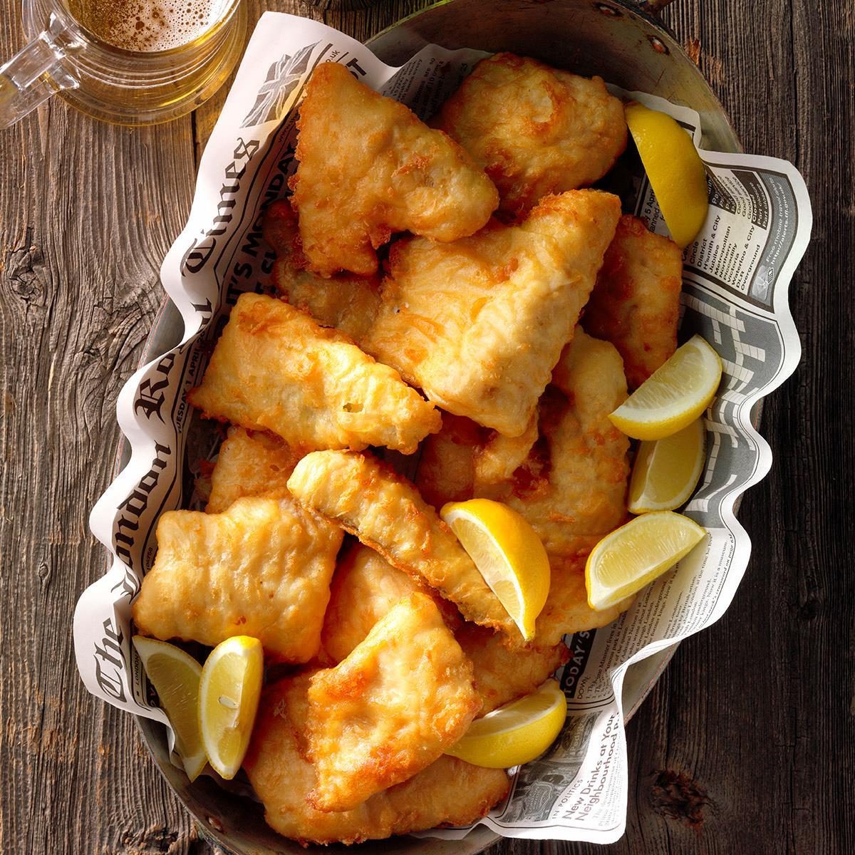 Lemon-Batter Fish Recipe | Taste of Home