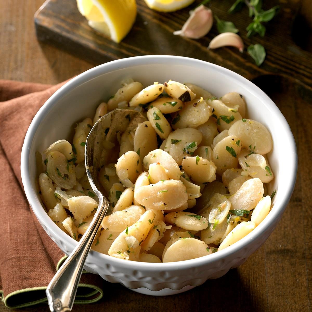 Lemon-Garlic Lima Beans Recipe: How to Make It | Taste of Home