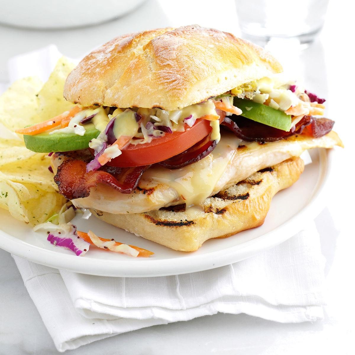 Loaded Grilled Chicken Sandwich Recipe How To Make It