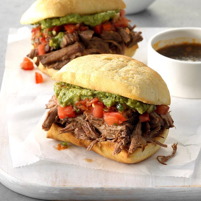 Machaca Beef Dip Sandwiches Recipe: How to Make It
