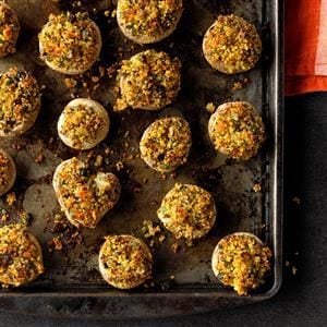 Moroccan Stuffed Mushrooms