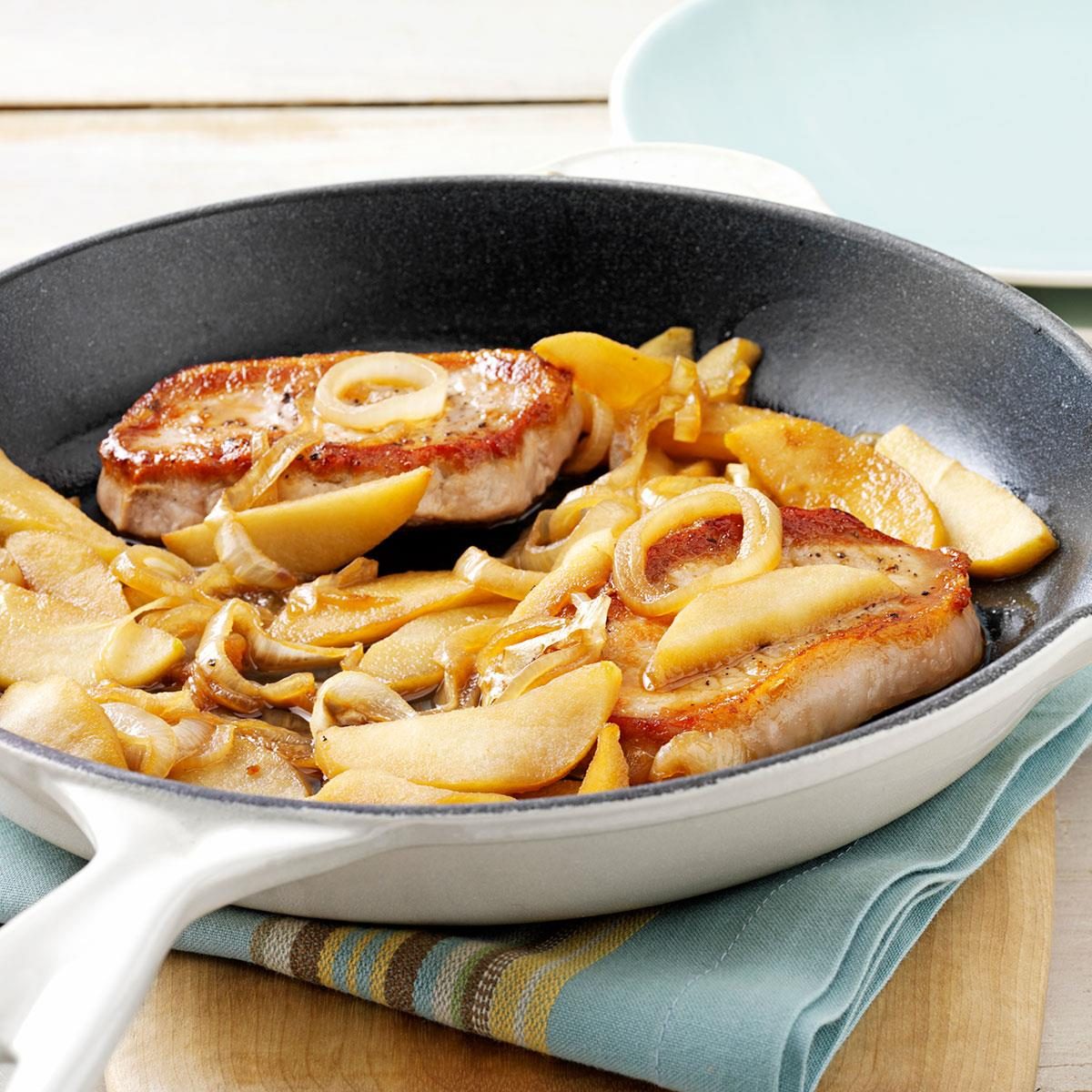 Onion-Apple Pork Chops