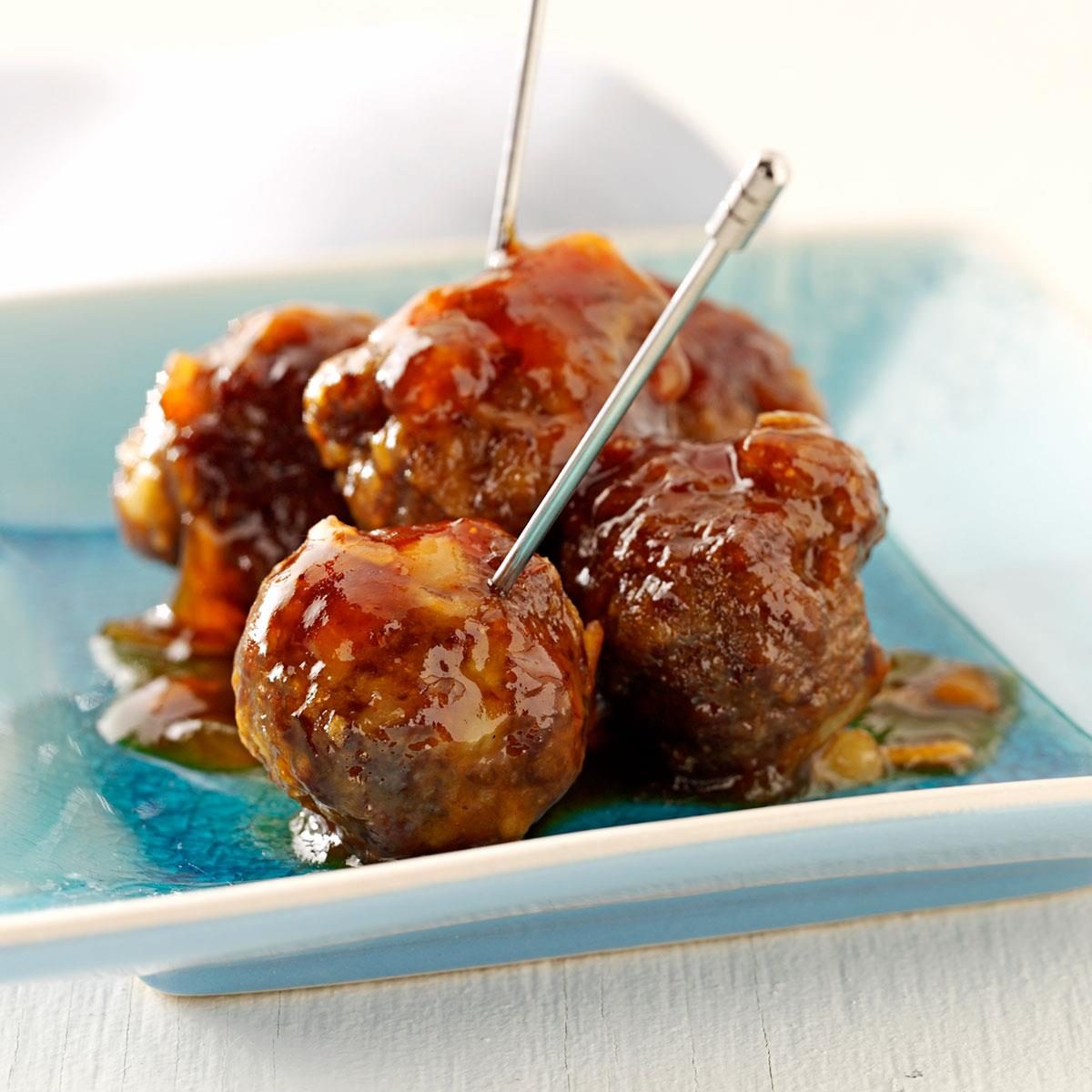 Peach-Glazed Meatballs