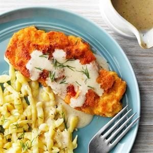 Pork Schnitzel With Sauce Exps Diyd 30486 E12 09 9b