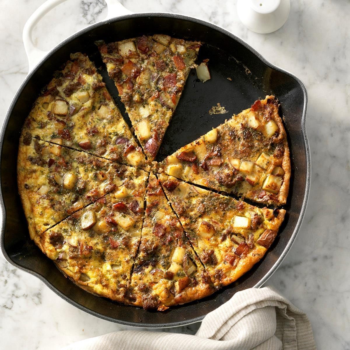 Potato Sausage Frittata Recipe Taste of Home