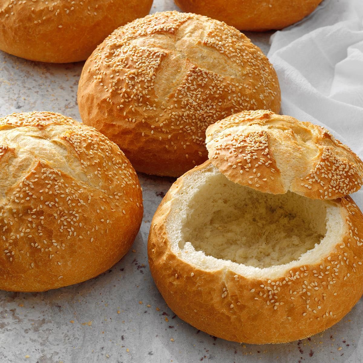 Sourdough Bread Bowls 