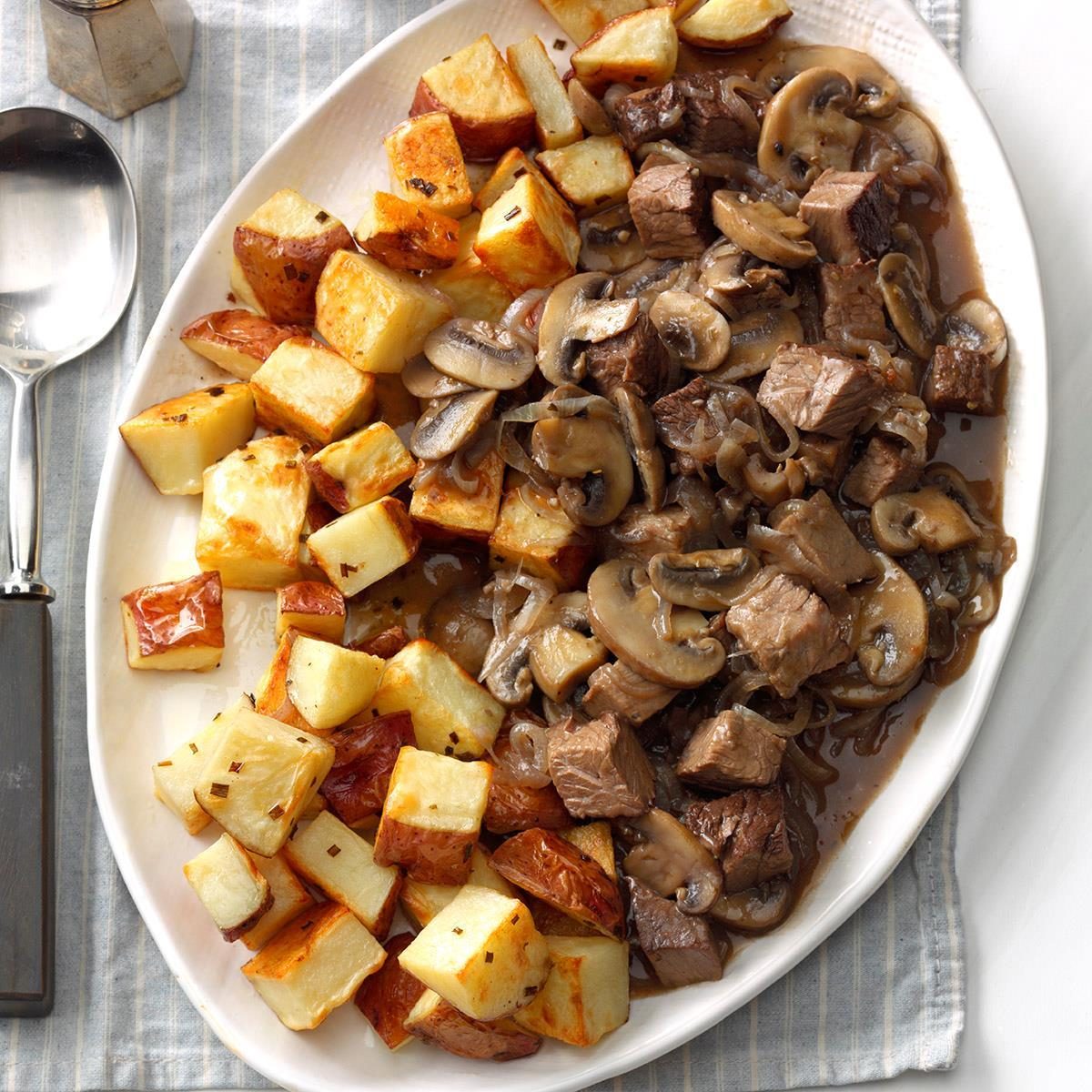 Roast Beef with Chive Roasted Potatoes Recipe How to Make It Taste