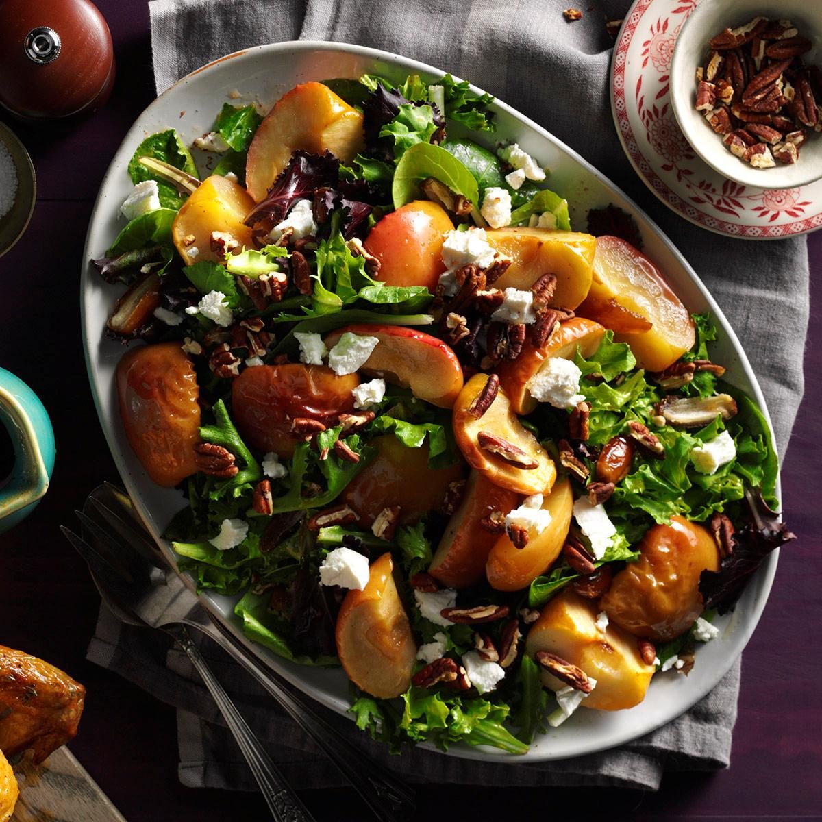 Sunday: Roasted Apple Salad with Spicy Maple-Cider Vinaigrette