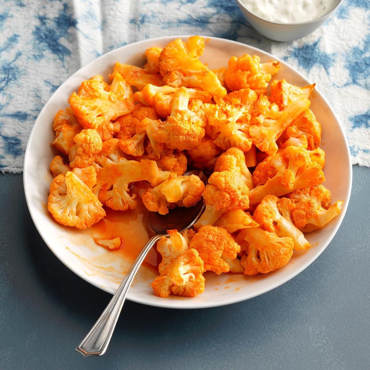 Roasted Buffalo Cauliflower Bites Recipe Taste Of Home 