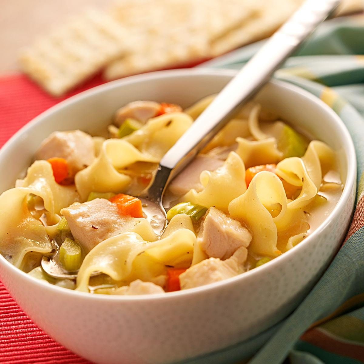 Roasted Chicken Noodle Soup Recipe How to Make It Taste of Home