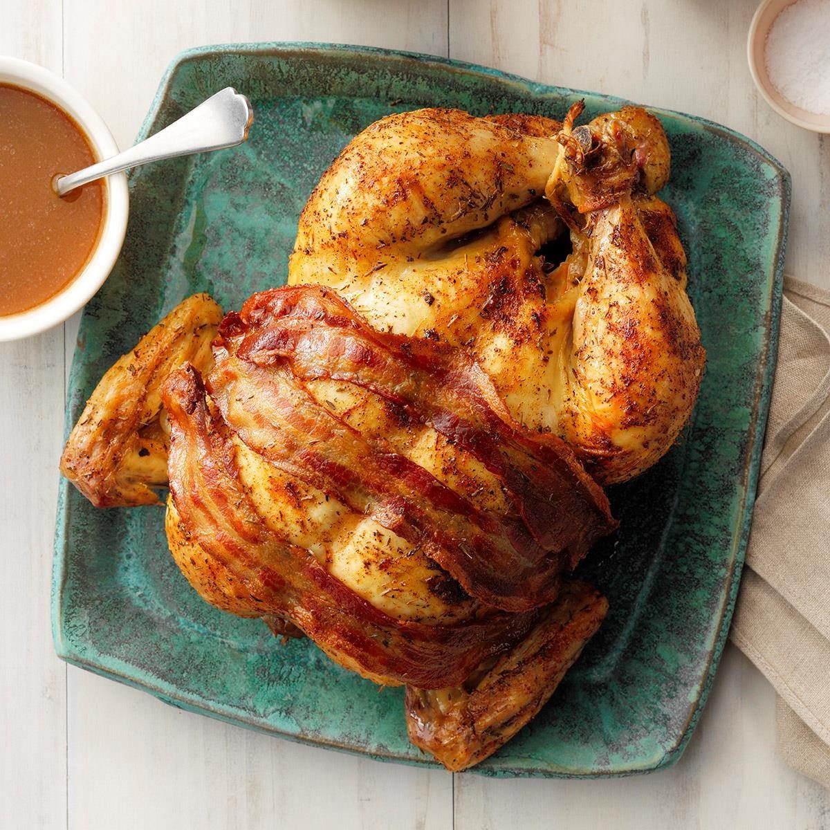 Roasted Chicken With Brown Gravy Recipe How To Make It Taste Of Home