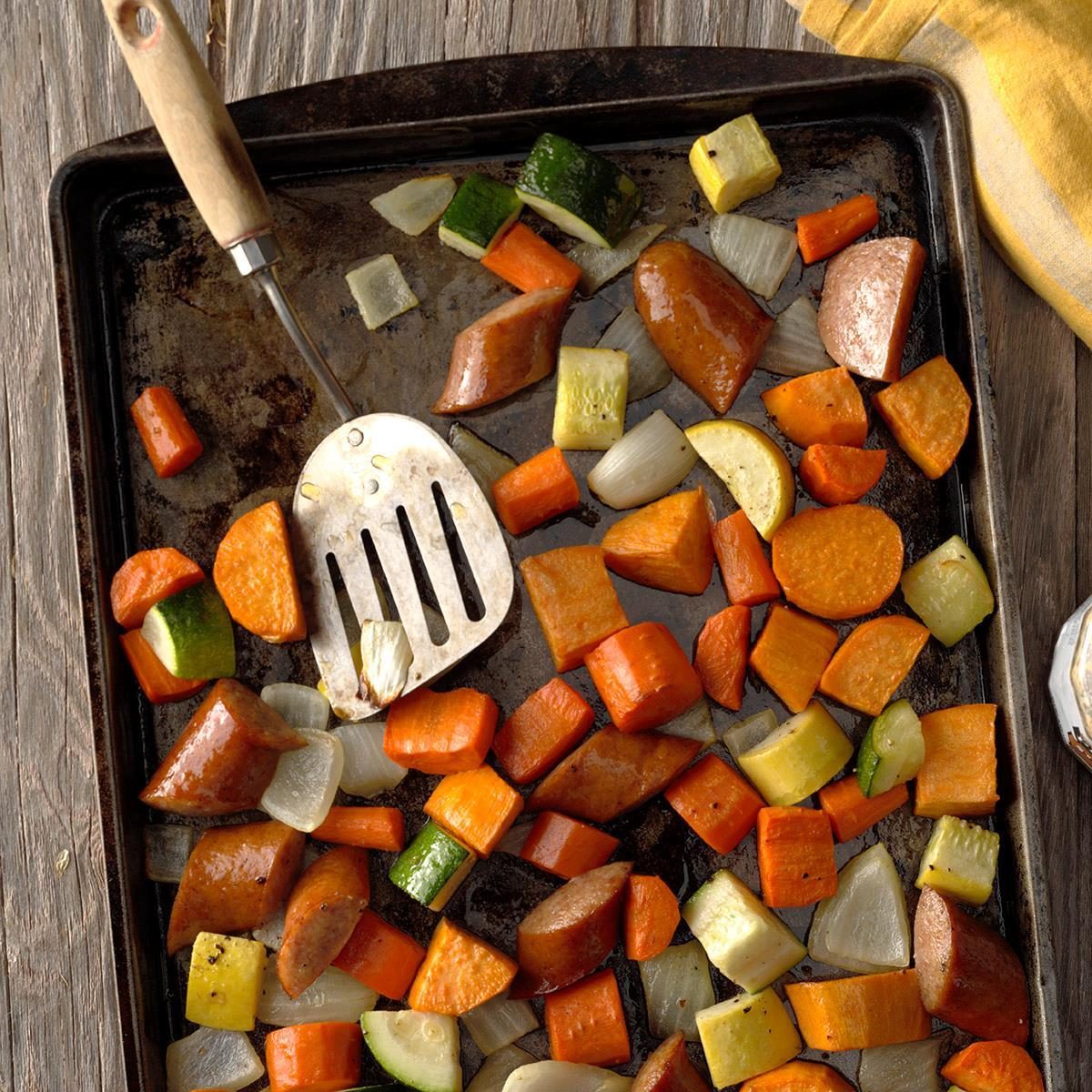 Roasted Kielbasa & Vegetables Recipe | Taste of Home