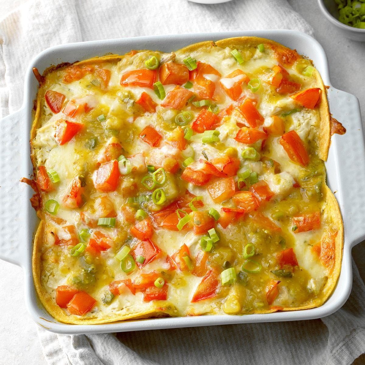 Salsa Verde Chicken Bake