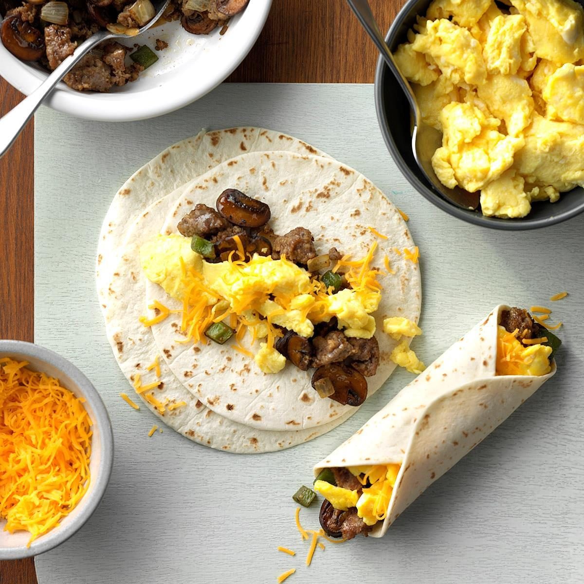 Sausage Breakfast Burritos Exps Sddj19 1760 C07 20 1b 12