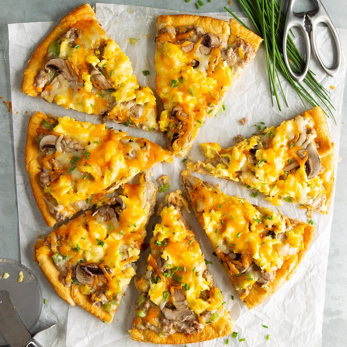 Egg And Sausage Breakfast Pizza Recipe How To Make It