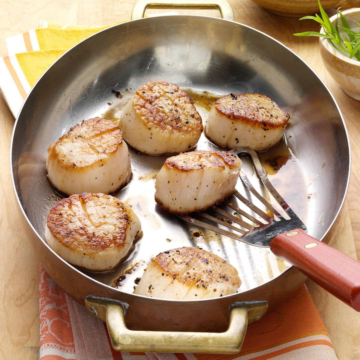 Seared Scallops with Citrus Herb Sauce Recipe: How to Make It | Taste