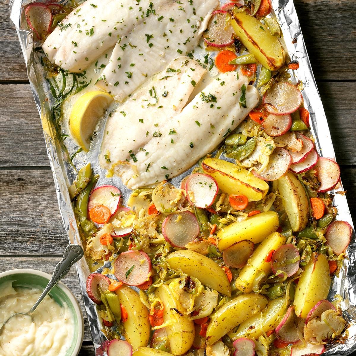 Sheet-Pan Tilapia and Vegetables