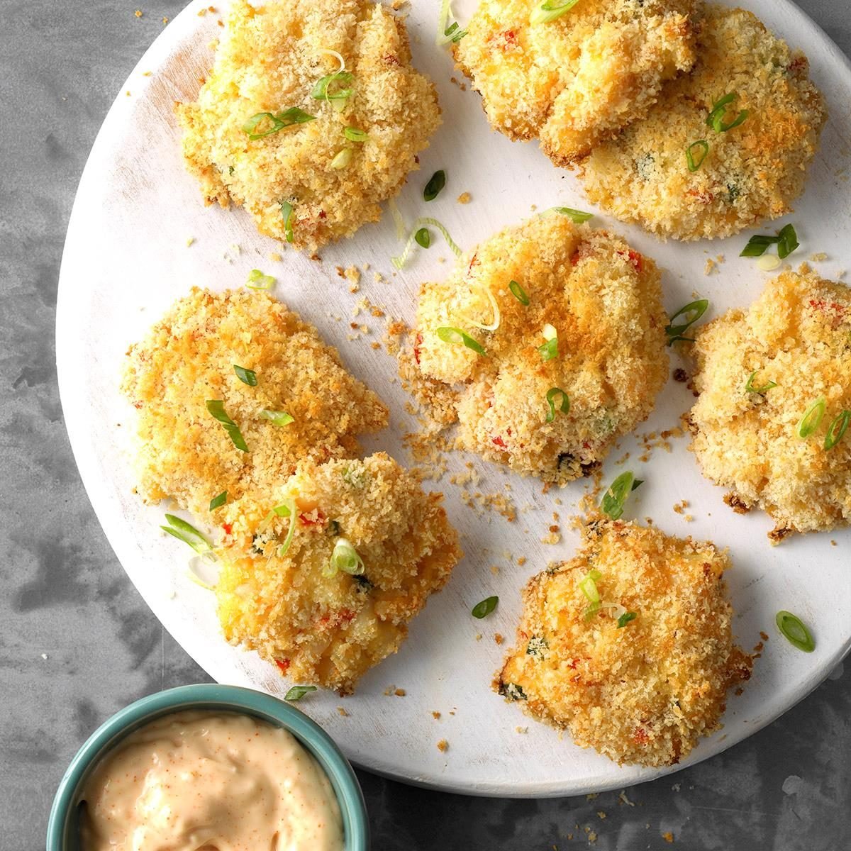 Shrimp Cakes With Spicy Aioli Sauce Recipe How To Make It Taste Of Home