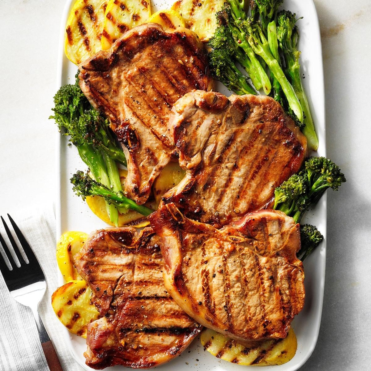 Simple Marinated Grilled Pork Chops