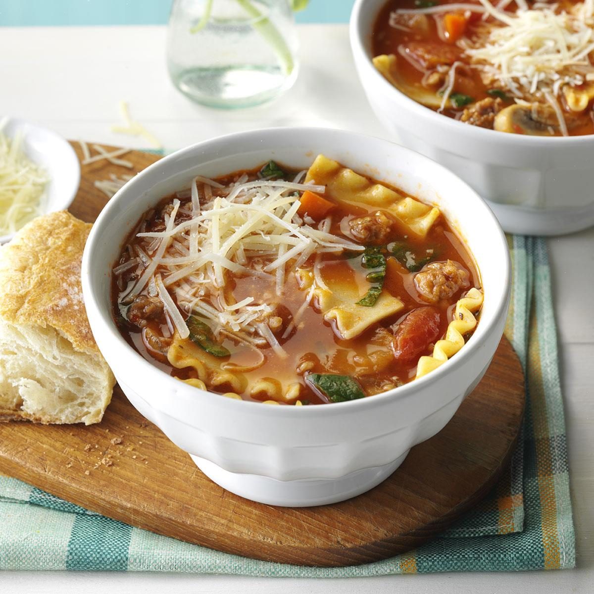 Slow Cooker Lasagna Soup Recipe How To Make It Taste Of Home