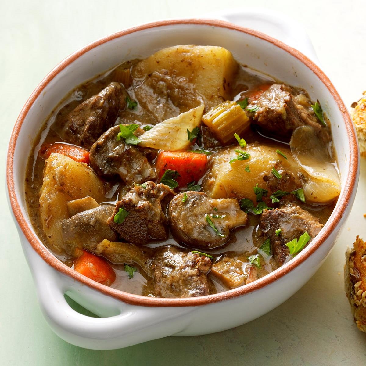 Slow Simmered Burgundy Beef Stew Recipe Taste Of Home 