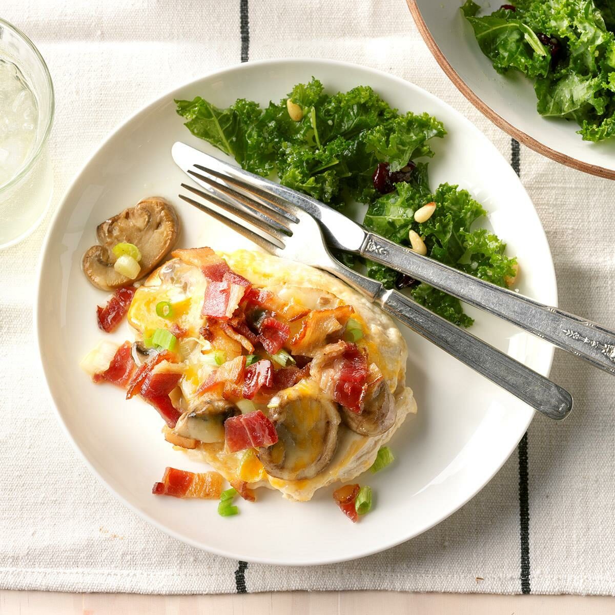 Cheesy Smothered Mushroom Chicken