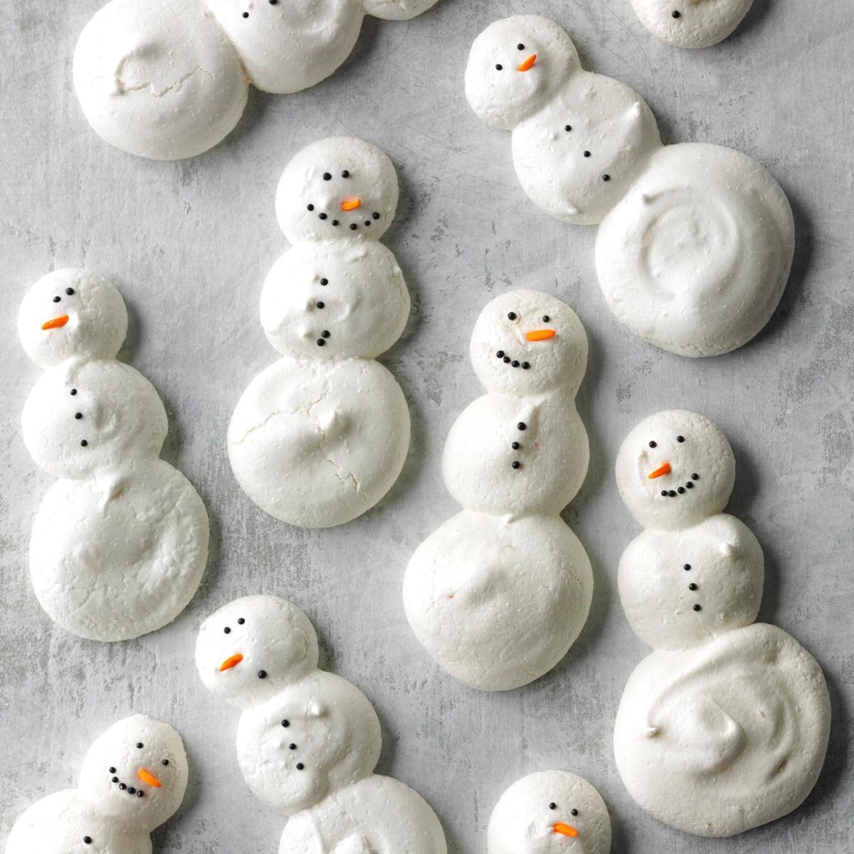 Sparkly Meringue Snowmen Recipe: How to Make It
