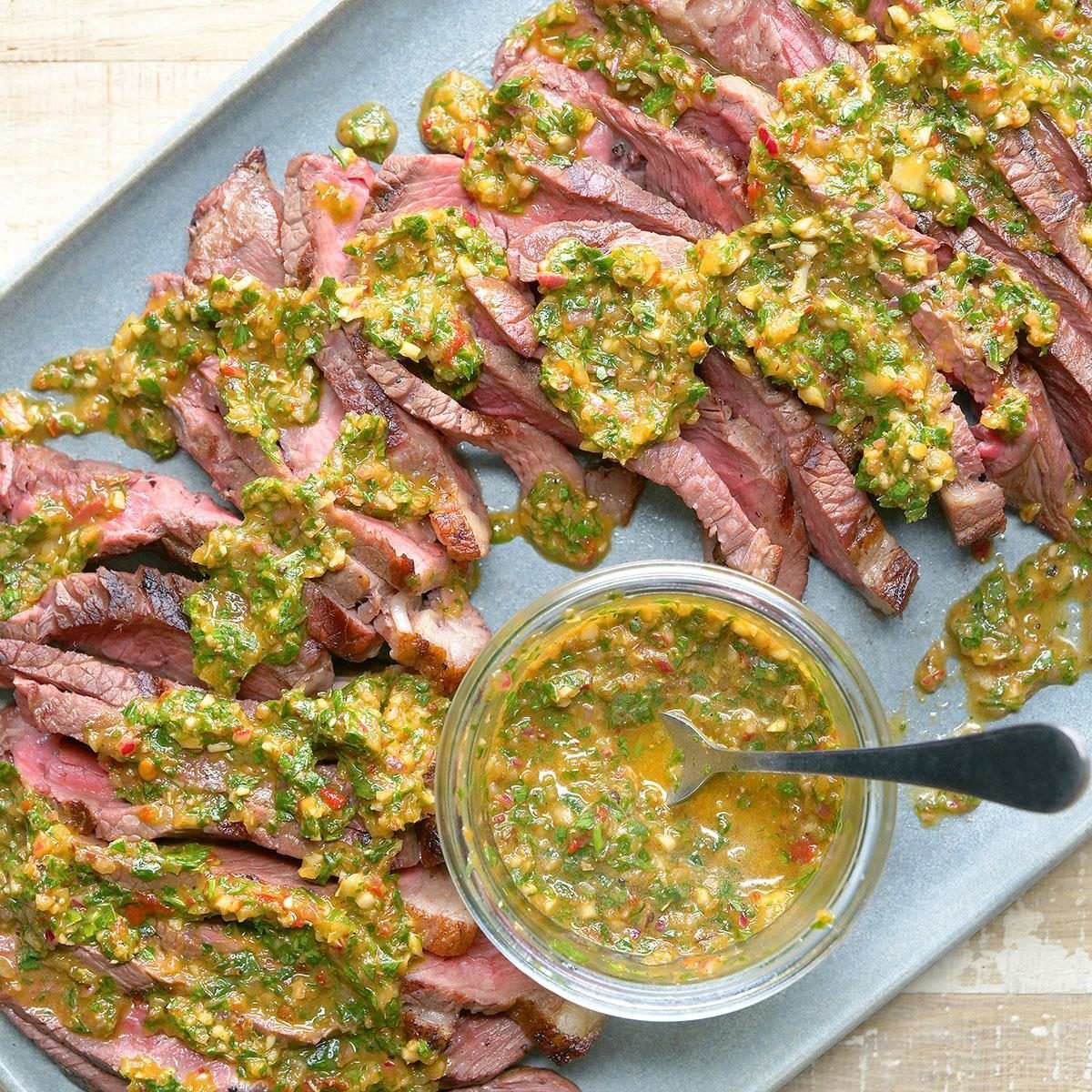 Steak With Chipotle Lime Chimichurri