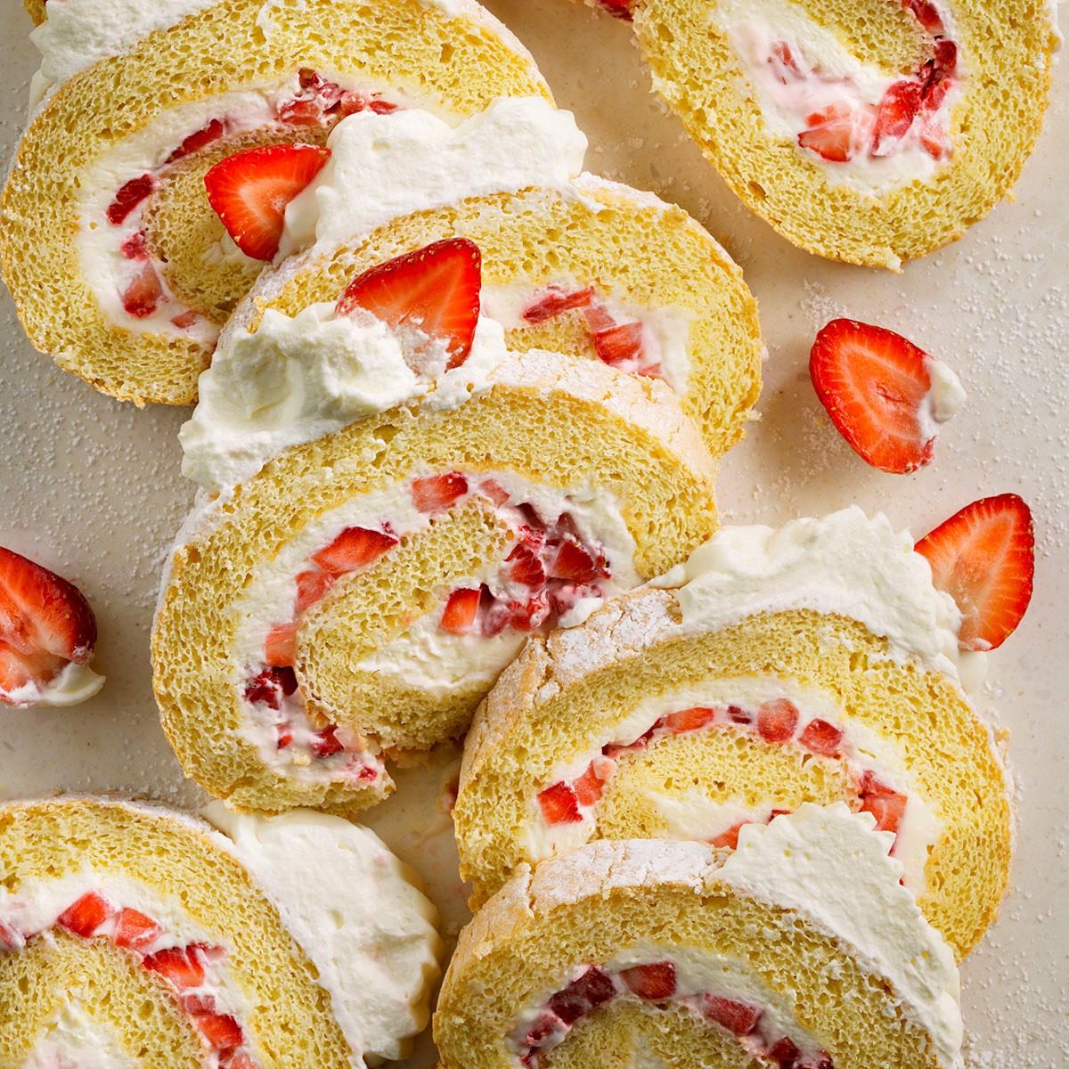 Strawberry Roll Cake