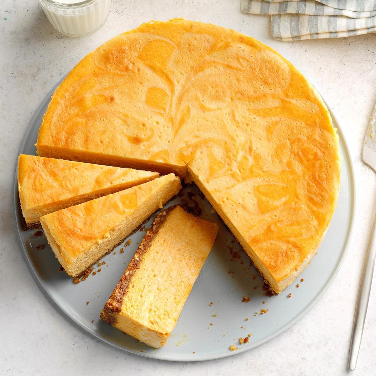 Sweet Potato & Marshmallow Swirl Cheesecake