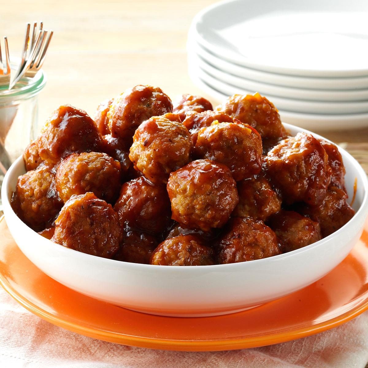 tangy-glazed-meatballs-recipe-how-to-make-it-taste-of-home