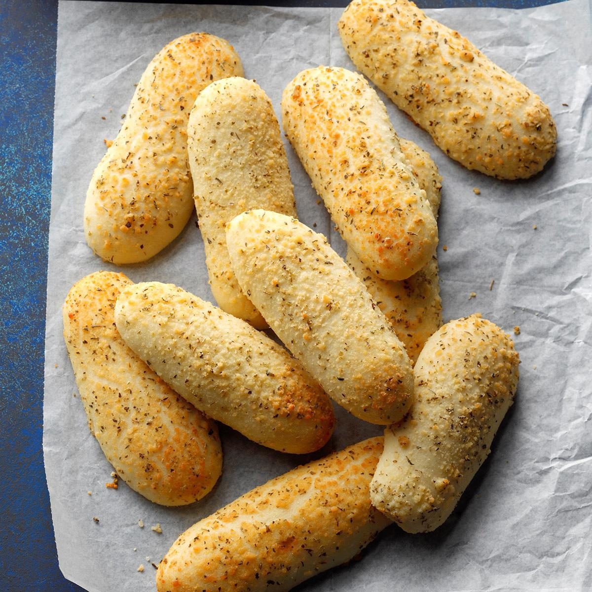 Tender Garlic Cheese Breadsticks Recipe How To Make It Taste Of Home