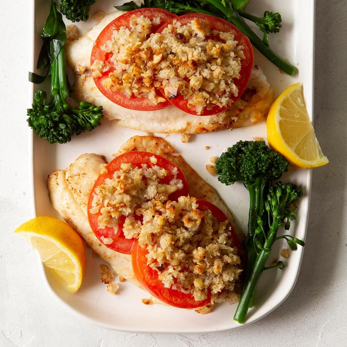 Day 1: Tomato Walnut Tilapia